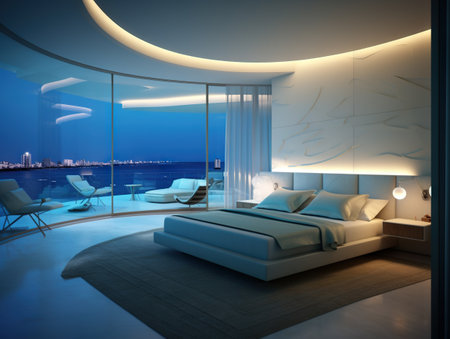 Modern ocean view condominiumの素材