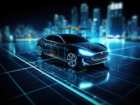 Intelligent car and smart phone appの素材