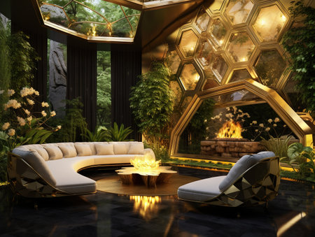 Garden in houseの素材