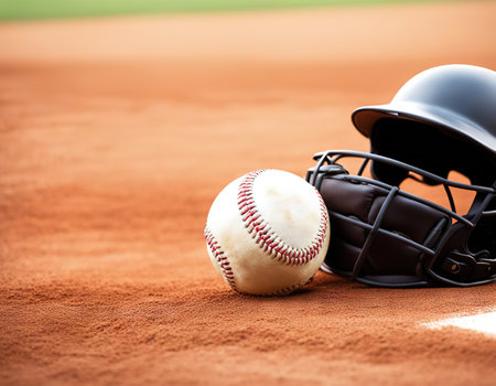 Sport Baseball Background with Copyspace Areaの素材