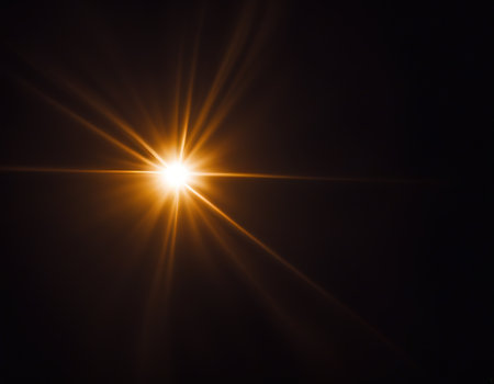 Flash spark black lens flare spotlight glow effectの素材