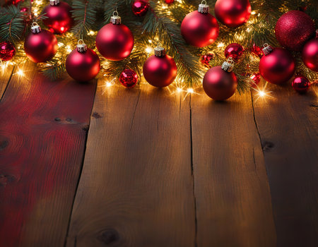 Christmas Lights Tinsel Backgroundの素材