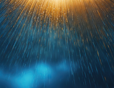 Abstract blue rainの素材