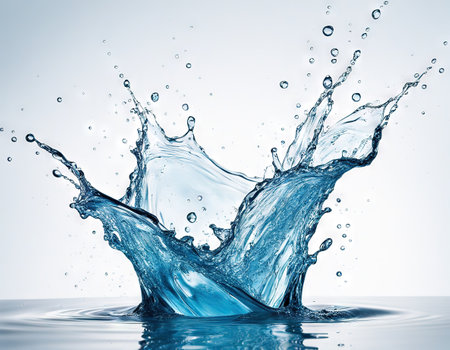 Fresh water splashの素材