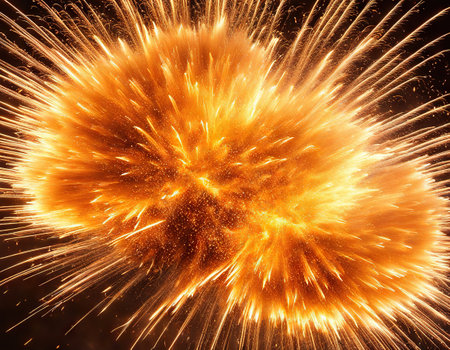 Ai Generated illustration Wildlife Concept of Explosionの素材
