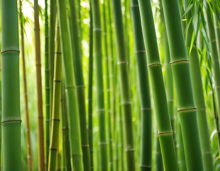 Ai Generated illustration Wildlife Concept of Bambooの素材