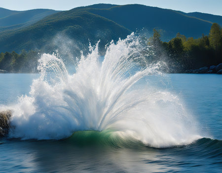 Ai Generated illustration Wildlife Concept of Waterの素材