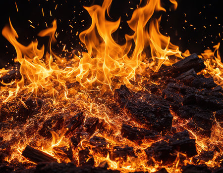 Ai Generated illustration Wildlife Concept of Fireの素材