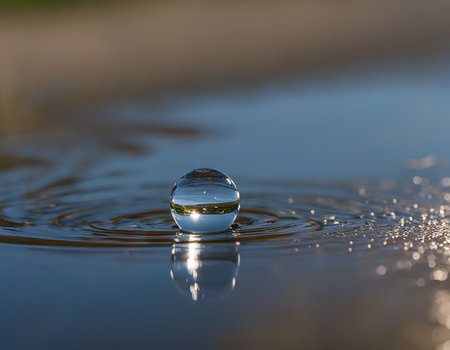 Ai Generated illustration Wildlife Concept of Dropの素材