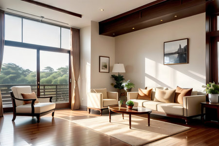 interior of a houseの素材