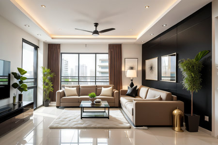 Frame in modern living room interiorの素材