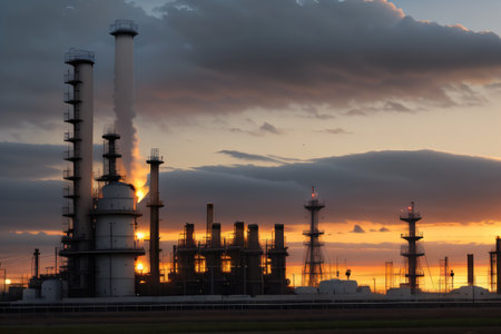Petrochemical oil and gas refinery plantの素材