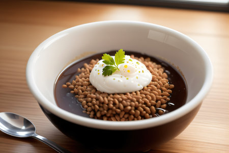 An appetizing wet pet food in a bowlの素材