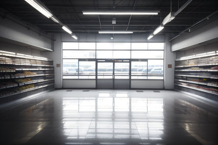 An Abandoned Supermarket Aisleの素材