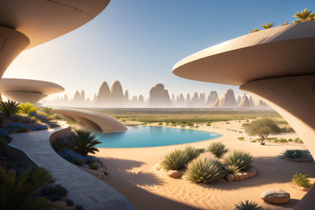 A Futuristic Oasis ofの素材