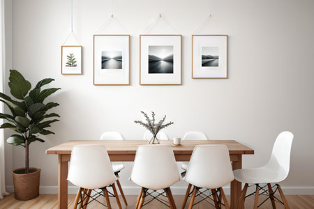 Poster frame in modern interior livingの素材