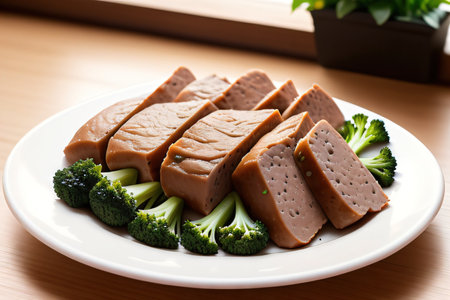 Happy dog with delicious petの素材