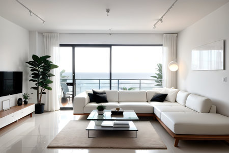 modern living roomの素材