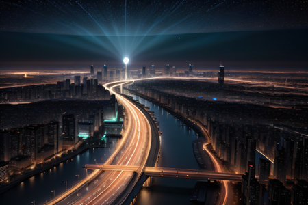 of IT roadmap modern technology and innovative networking and big dataの素材