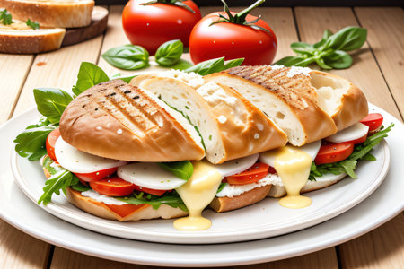 Italian panini sandwich Generate Aiの素材