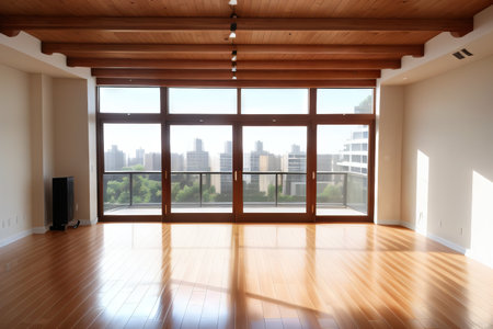 interior of a modern buildingの素材