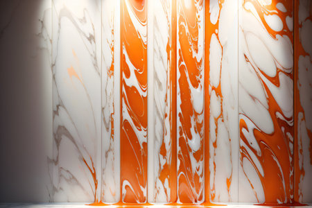 White marble with orange surface abstractの素材