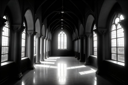 Within the ancient hallowed the scent of antiquity mingles with the hushed whispers of countlessの素材