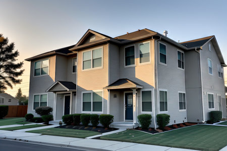 Housing Bubble real estate house property value bubble low interest rates inflating home prices rising interest rate on mortgageの素材