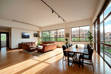 Open space conference with Zoom Virtual large largeの素材