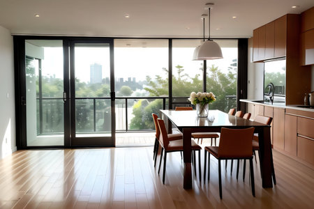 Modern minimalist dining room interior designの素材