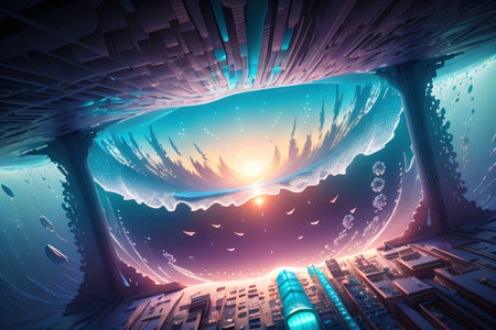 abstract architectural art gradient tactile structure shapeの素材