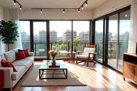 modern living roomの素材