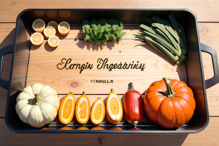 Vegetables Fruit Produce Food Woodcutの素材