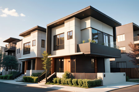 Modern minimalist private Residential architecture Created withの素材