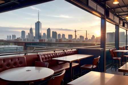 with city skylineの素材