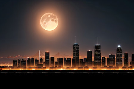 background with lightsの素材