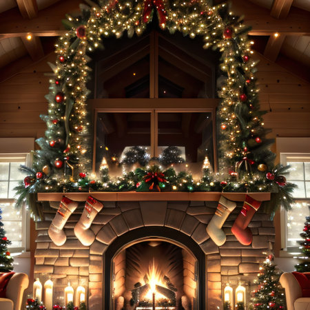 Big beautiful christmas treeの素材