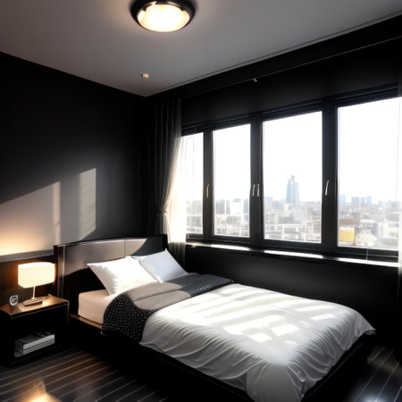 dark background chic and stylish empty table with a polished black marbleの素材