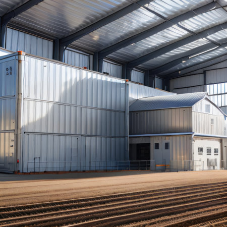 Sleek Silver Silosの素材