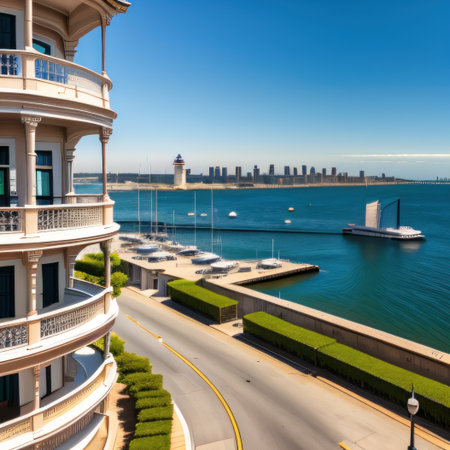 historic waterfront landmark at the Admiralty in Algiers A stunning viewの素材