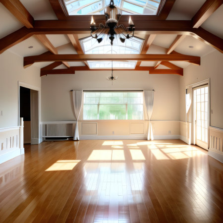 Interior of an empty room with modernの素材