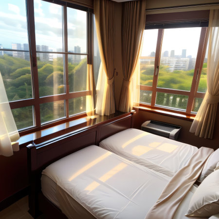 Luxury penthouse bedroom atの素材