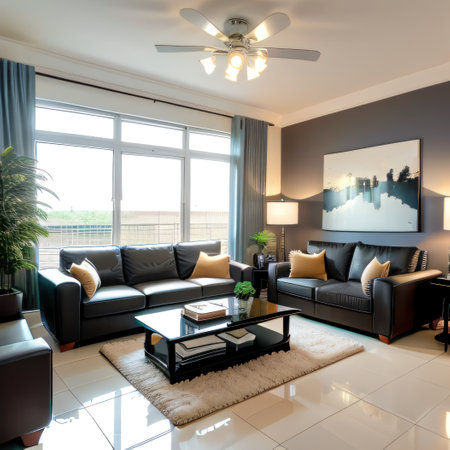 modern living roomの素材