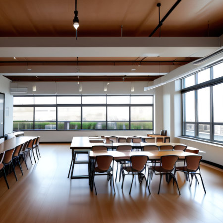 Modern with collaborative spaces designed for teamwork andの素材