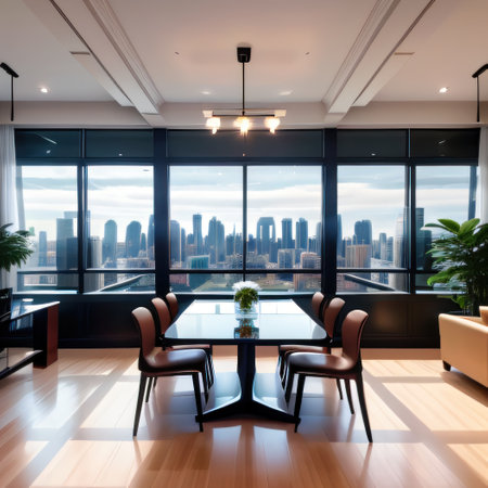 building with bokehの素材