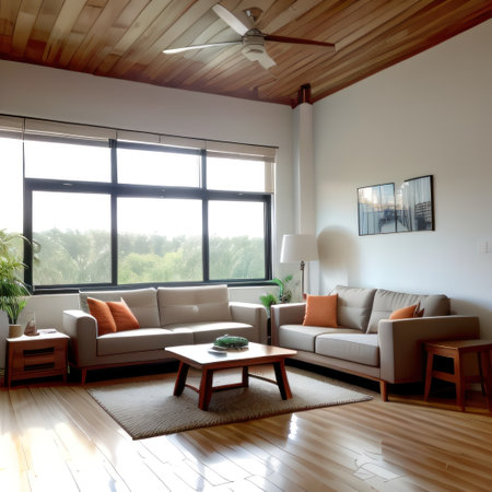 Blurred interior of modern workplace a workspace design without partitionの素材