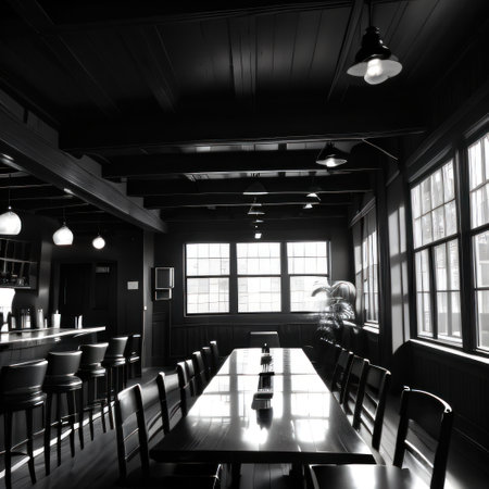 A film noir in black and white withの素材