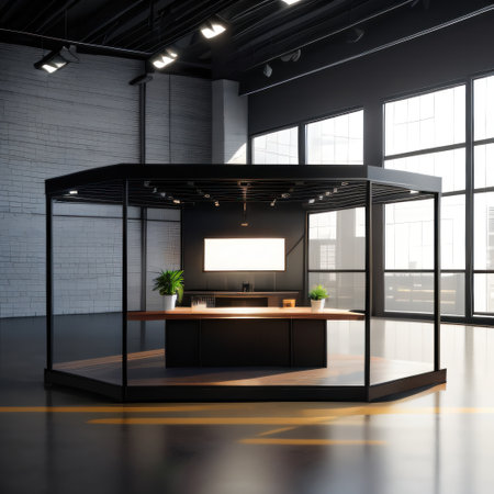 Black Wooden Table Counter Podium Abstract Industrial Factory Living Roomの素材