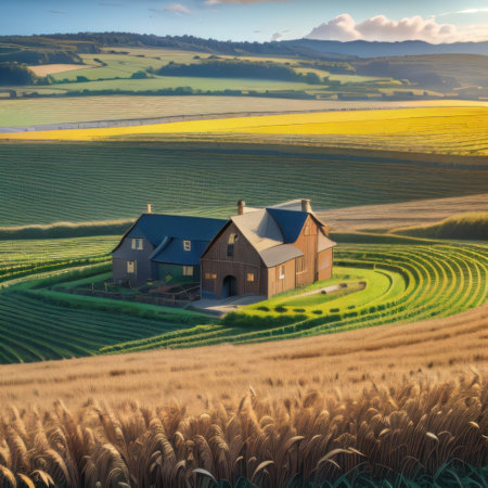 real estate coins stacks gold house and plant on theの素材