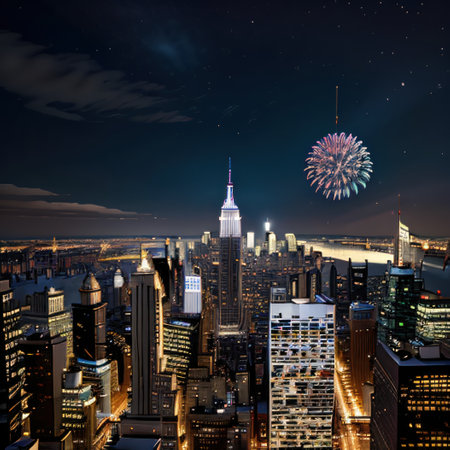 celebrate Fourth of in New Yorkの素材